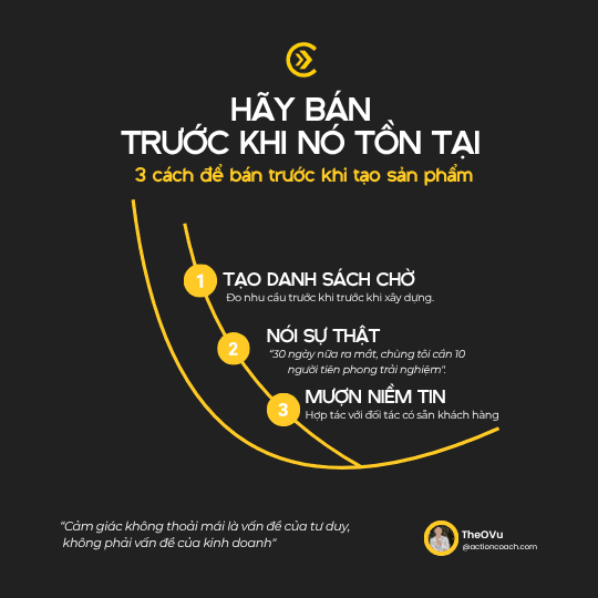 HÃY BÁN TRƯỚC KHI NÓ TỒN TẠI